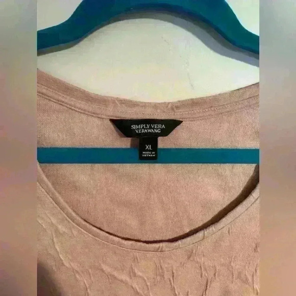 Women’s simple Vera wang pink top XL - Picture 2 of 3